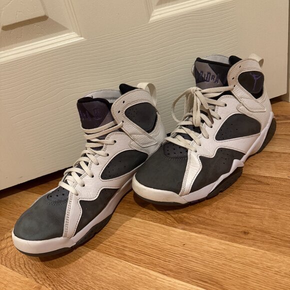 Nike Air Jordan 7 Retro in Flint Grey and White (men's size 8 US) - Picture 3 of 6